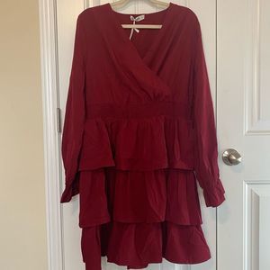 Grace Karin Ruffle Mini Dress